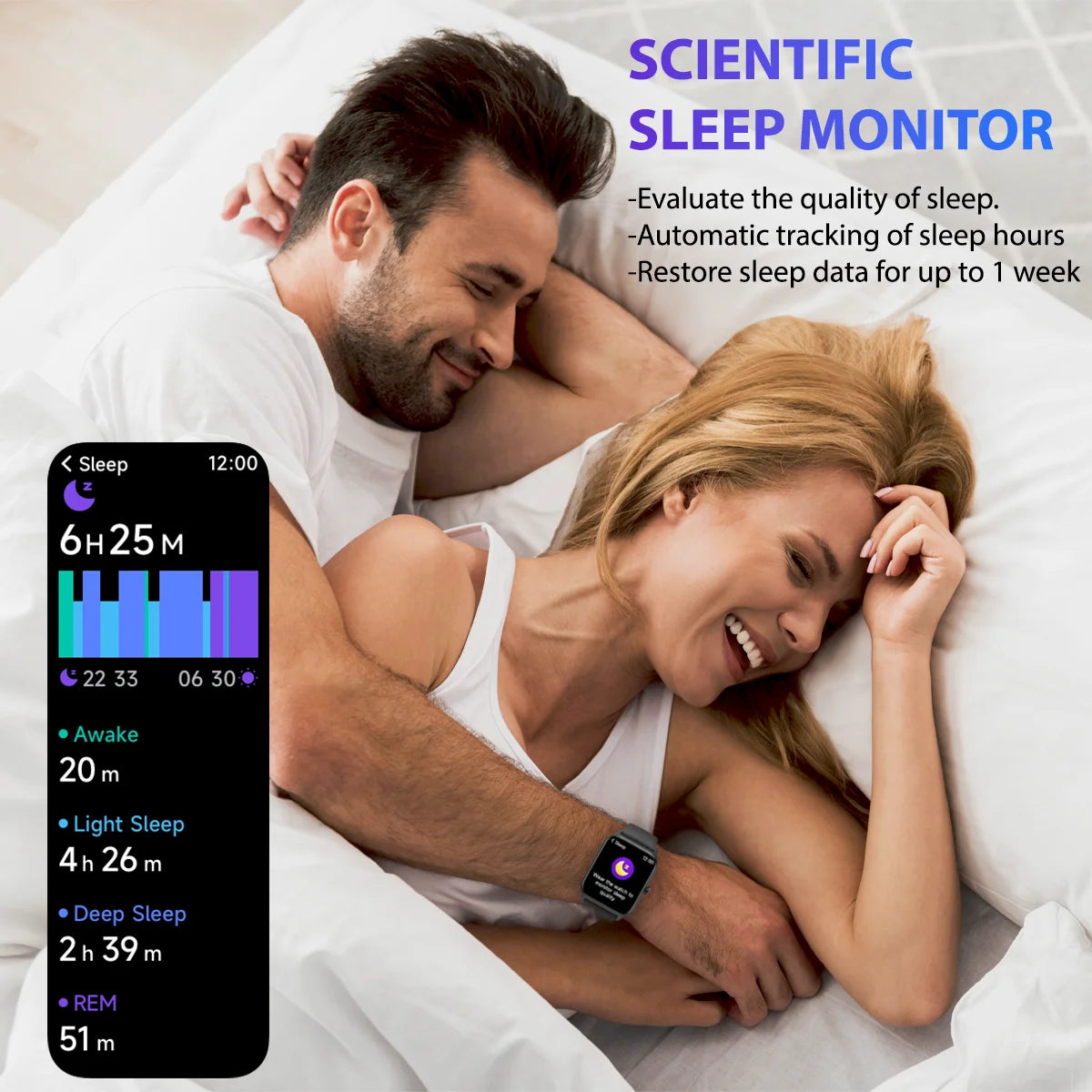 " Smart Watch, Bluetooth Text Call, 1.8"" Display, 14 Days Battery, Health Fitness, Iphone & Android"